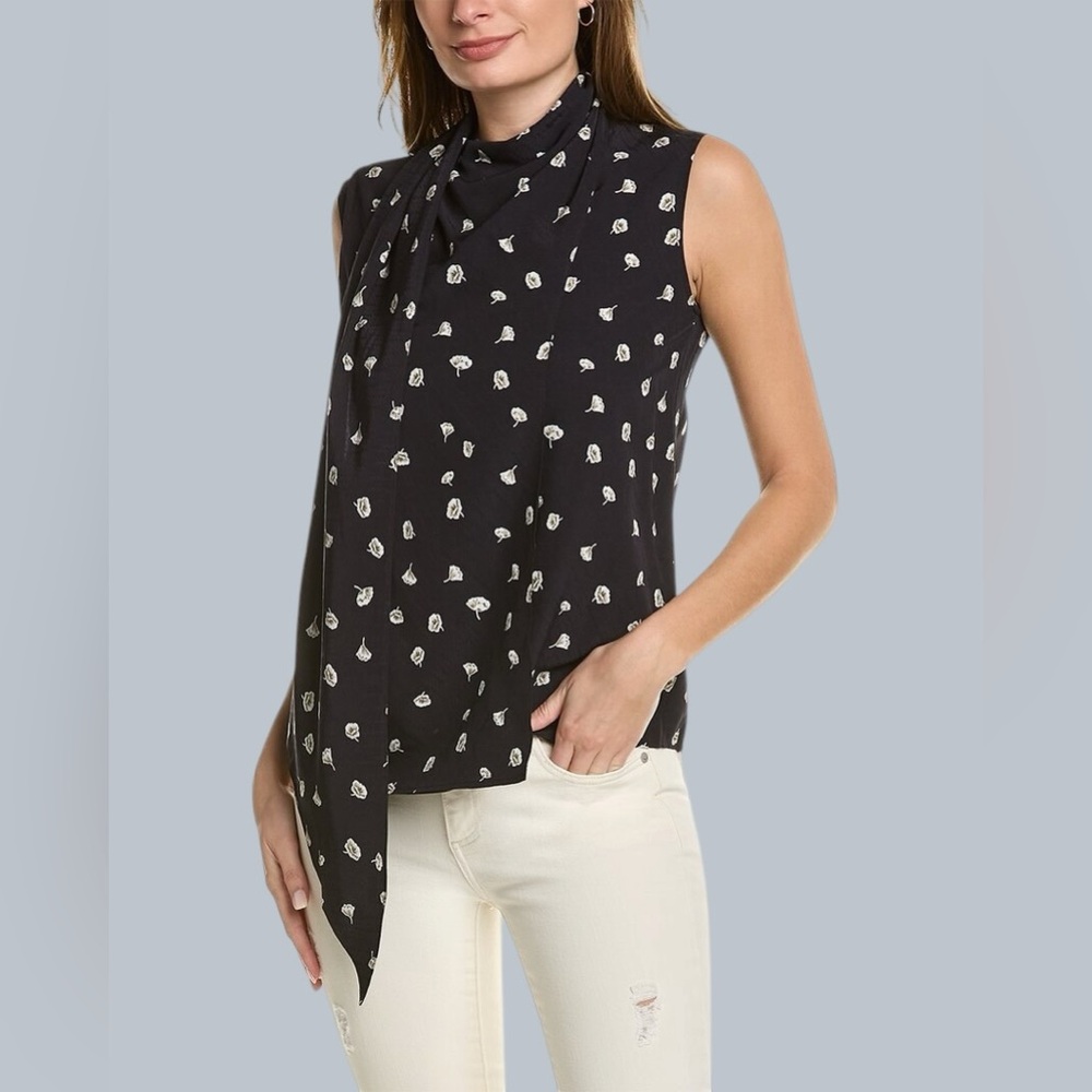 Rag & Bone Women’s Halle Assymetric Floral Sleeveless Top - Picture 2 of 9